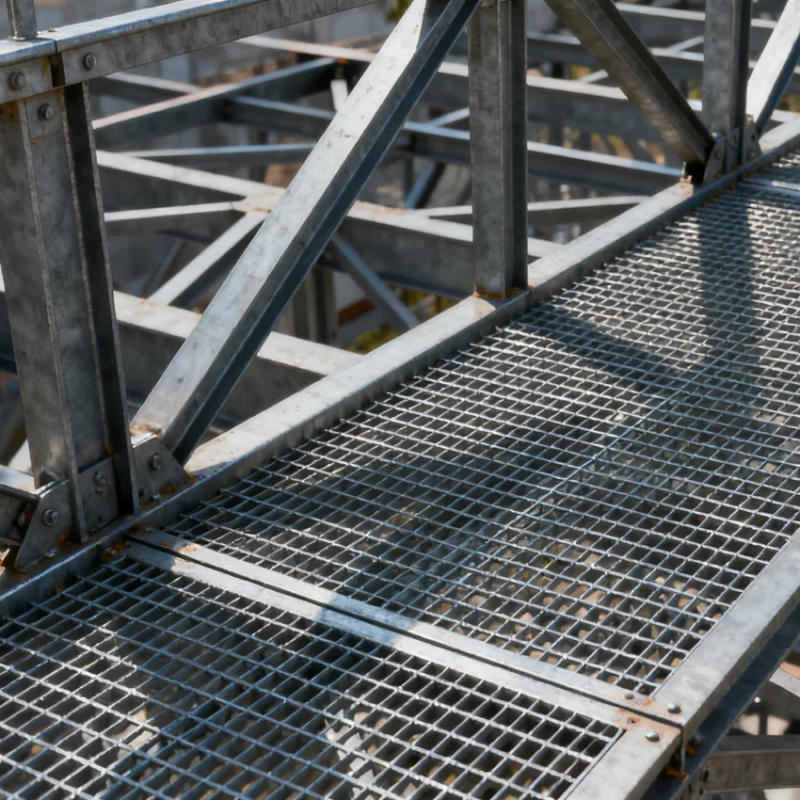 30 X 5 Hot Dipped Galvanized Serrated Steel Grating for Anti-Slip Flooring and Walkways