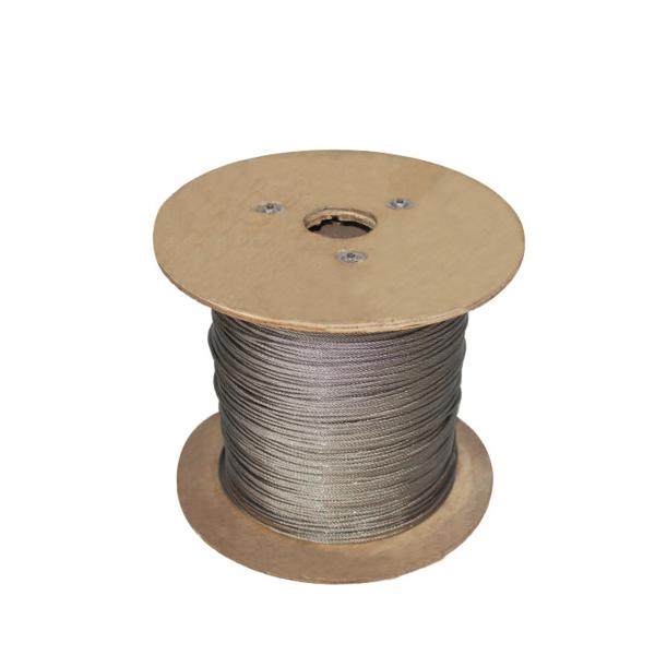 Tolerancia ± 1% T316 Cable de acero inoxidable cuerda de alambre 1x19 7x7 7x19 para balaustradas
