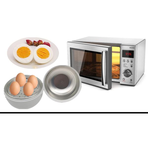 Compact and Versatile BPA Free PP Plastic Microwave Egg Steamer Boiler for Beep Eggs