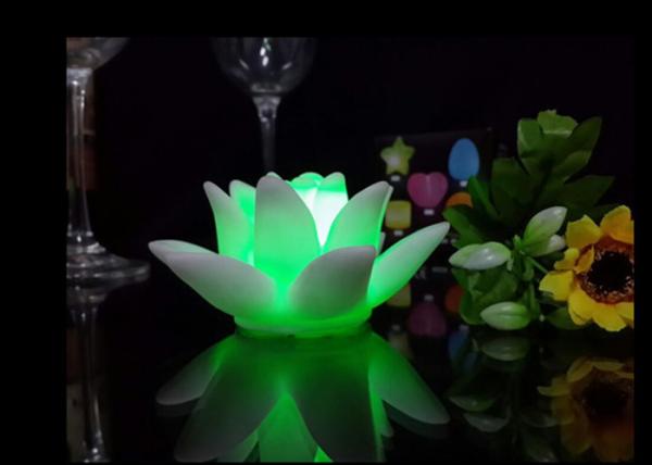 7 Colors Fade LED Lotus Flower Table Lamp Waterproof With OFF / ON Button