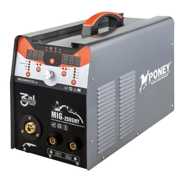 220V 200a Synergic Inverter Mig Welder for aluminum alloy / steel