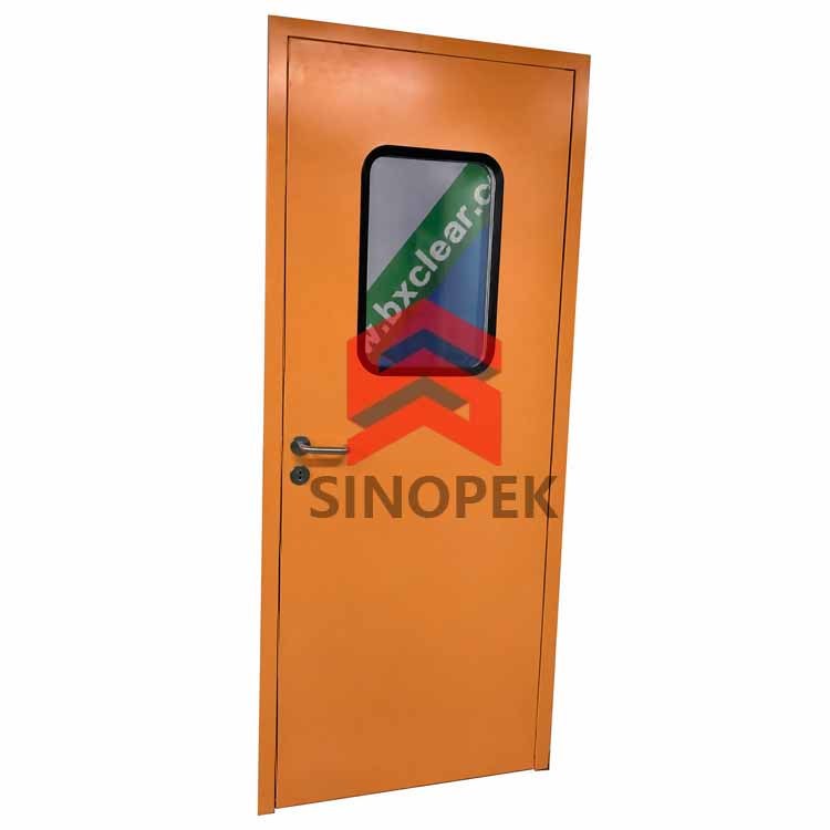 Steel Airtight Cleanroom Door — Double-Sided Finish | GMP Standard