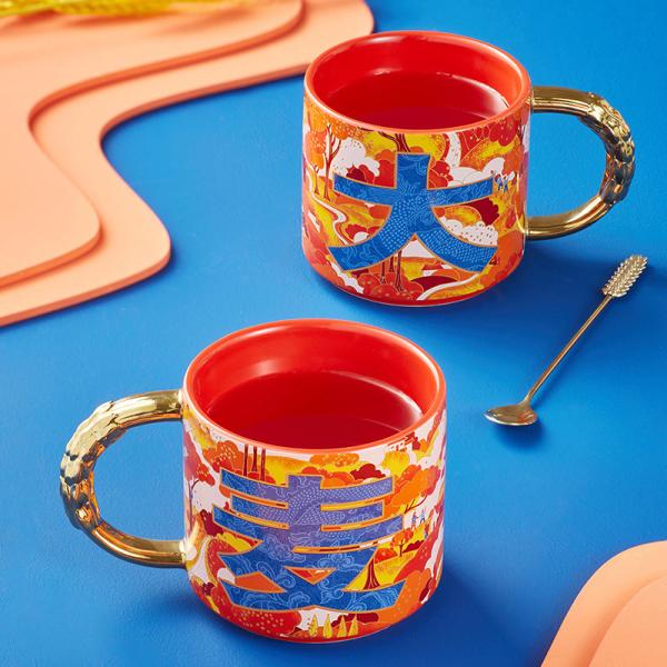 Ready To Ship In Stock Sustainable Ceramic Stacking Mug for Cozy Fall Holidays