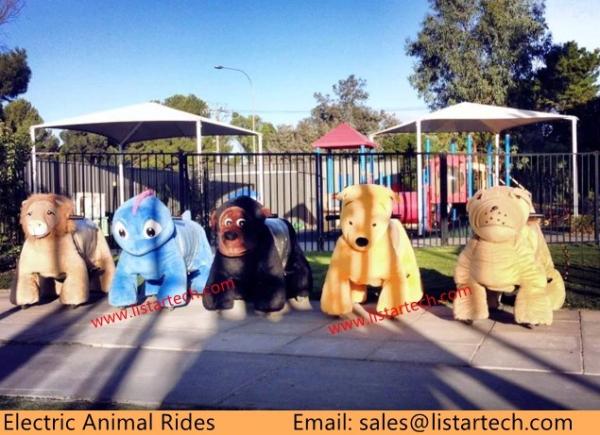 Latest Investment Game Coin Operated Childrens Rides Plush Animal Rides from Guangzhou
