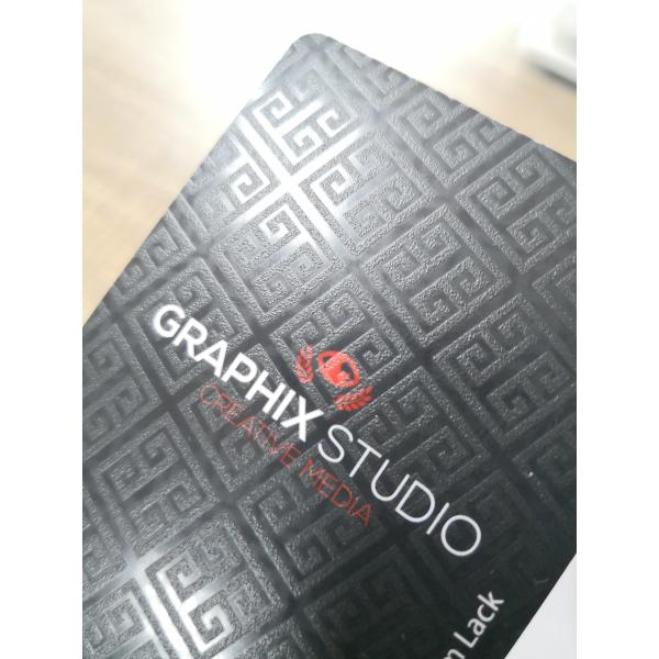 Глянцуйте ультрафиолетовое печатание Silkscreen визитных карточек PVC штейновое