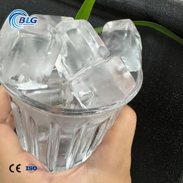 BLG Spray Ice Square Big Cube Ice Machine Crystal clear 30*30*30mm Stainless Steel Whisky bar Shop 200kg  China Best Factory