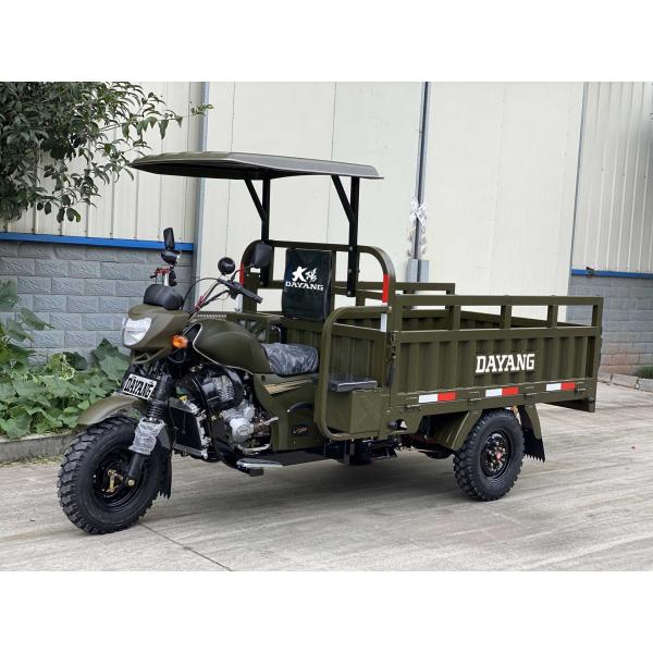 Semi-floating Rear Axle 200cc 250cc 300cc Heavy Loading Truck Tricycle with Semi Cabin