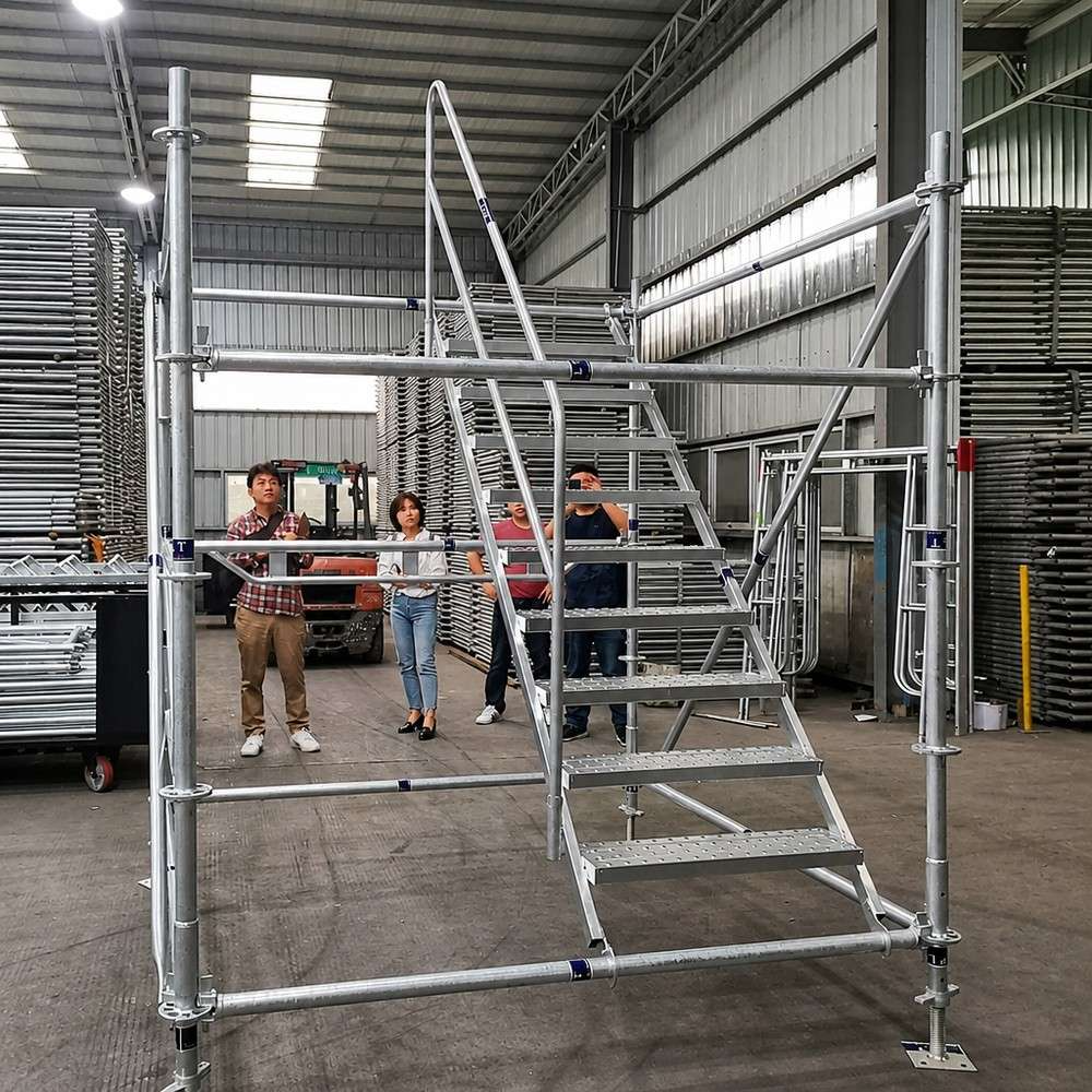 Galvanized Steel Ringlock Scaffolding System with 25kN - 35kN Load Capacity and Flexible Connection