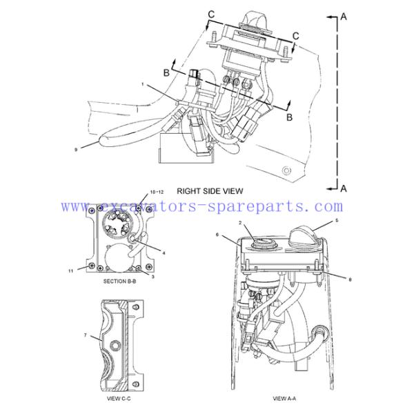106-0107 части экскаватора ручки переключателя запасные для 311C 325D 330D E320B