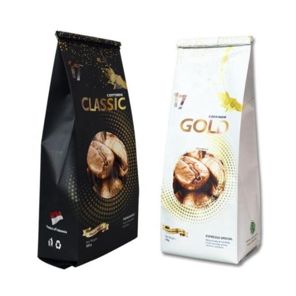 Side Gusset Biodegradable Packaging Bags 32oz 64oz 2lb 5lb 250g Coffee Bags