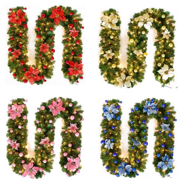 Оформление дома отдыха ротанга гирлянды рождественской елки Eco дружелюбное искусственное