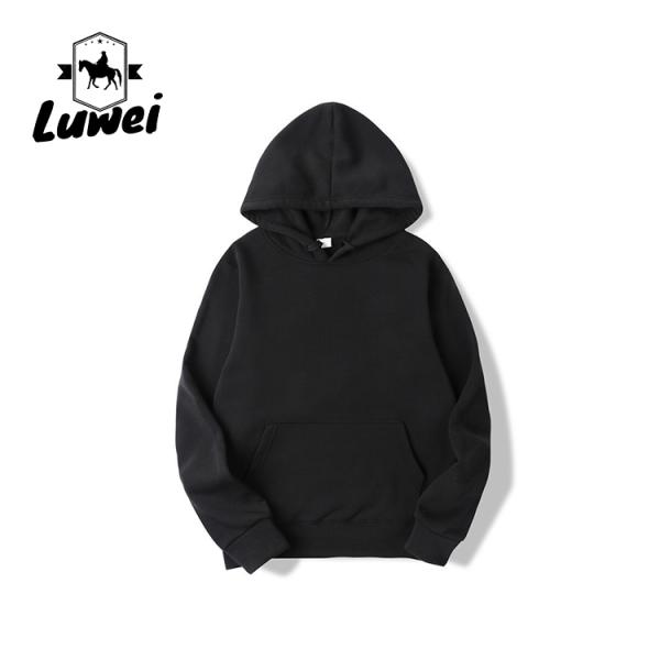 Оптовая продажа сверхразмерный тяжеловесный фелпа пуловер шерсть черная сублимация хлопчатобумажная шерсть унисекс куртка