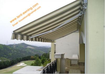 Waterproof  UV Resistance  Retractable Balcony Awning Aluminum Customized Sizes Awnings
