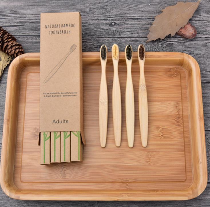 Зеленый цвет естественной зубной щетки угля Biodegradable бамбуковой изготовленный на заказ