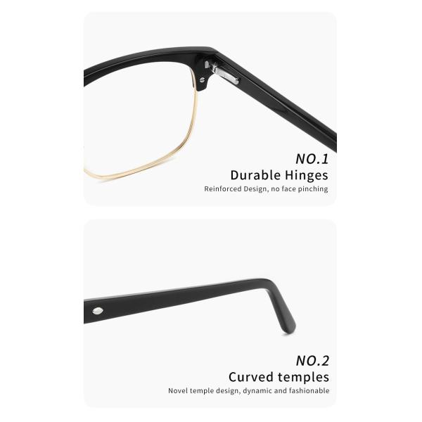 Квадрата людей ацетата металла стекел дизайнера объектив рецепта не ясный