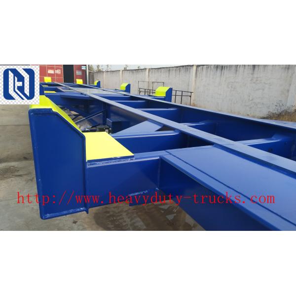 Sino Truk Double Containers Semi Trailer Trucks , Red Diesel Truck Trailer