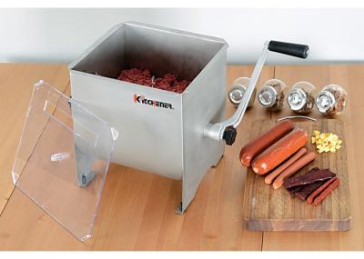 4.2 Gallon Manual Stainless Steel Meat Mixer Rust Resistant With Removable Paddle