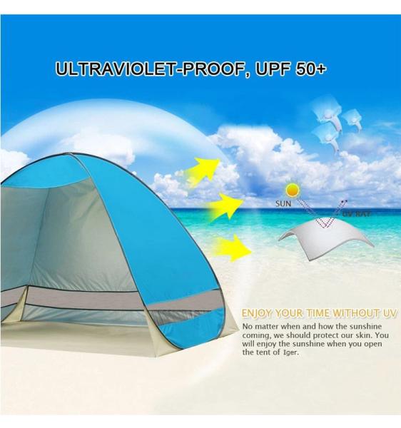 Quick Setup Pop Up Camping Tent For Family 2 - 3 person