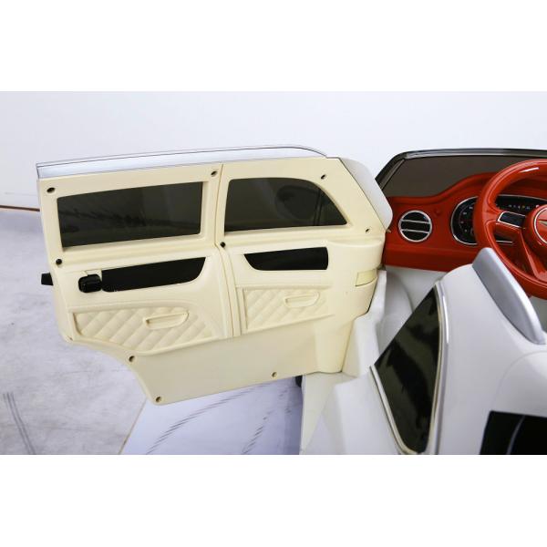 Conducción eléctrica en coche para niños 6V/12V Batería control remoto asiento único color blanco