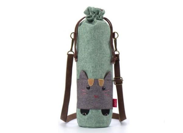 2019 Hot-Selling BPA FREE Collapsible cute cartoon sleeve water bottles bags