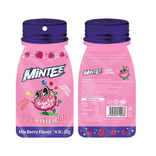 OEM personnaliser stockage à température ambiante délicieux bonbons à la menthe sans sucre