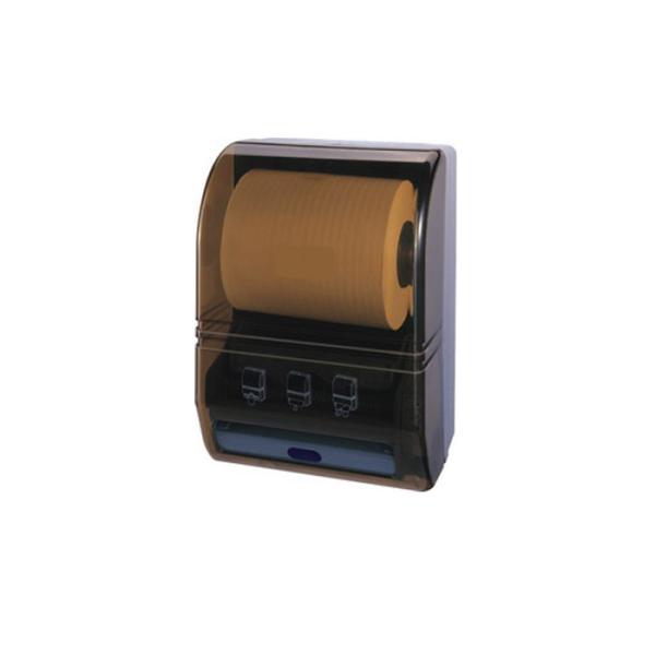 Brown / Blue Hand Paper Dispenser With Lock High Capacity Convenient