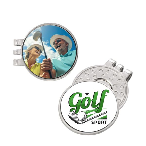 Sublimation Blank Golf Hat Clip Magnetic Ball Marker Personalized Golf Gifts