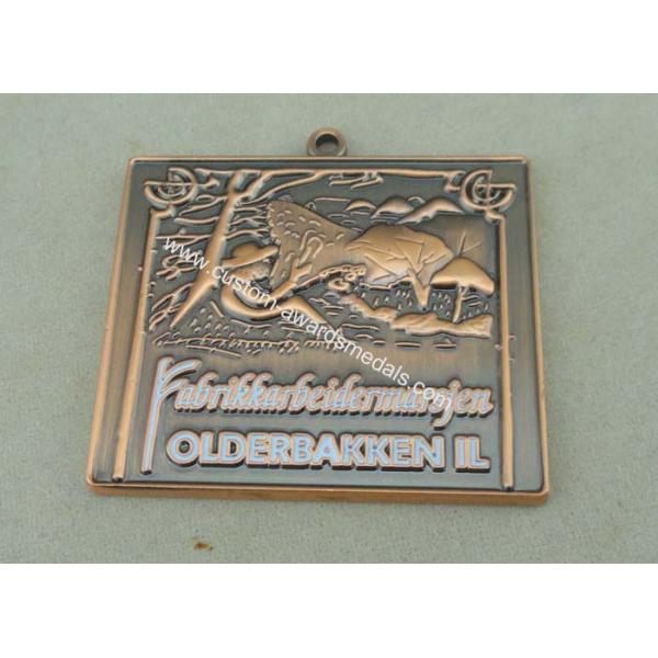 Antique Copper Die Cast Medals Arts Achievement Medal 2.5 Inch 3.5 Mm Thickness