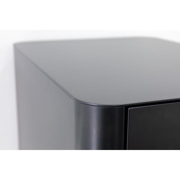 Muebles de oficinas de 2 cajones del gabinete móvil negro del pedestal con la bandeja del lápiz