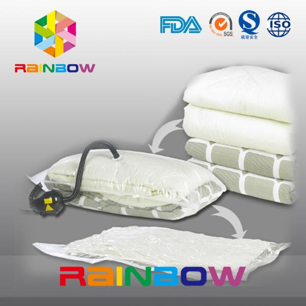 Ясное лоскутное одеяло обжало мешки уплотнения вакуума еды/мешки хранения вакуума Costom пластичные