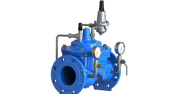Rubber / Stainless Pressure Reducing Valve , Water PRV Adjustable Pressure Relief Valve