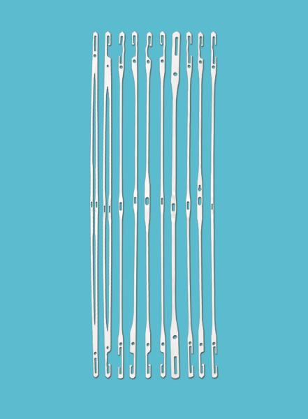 C J Type Weaving Healds Wire Stainless Steel Picanol Airjet Loom Spare Parts