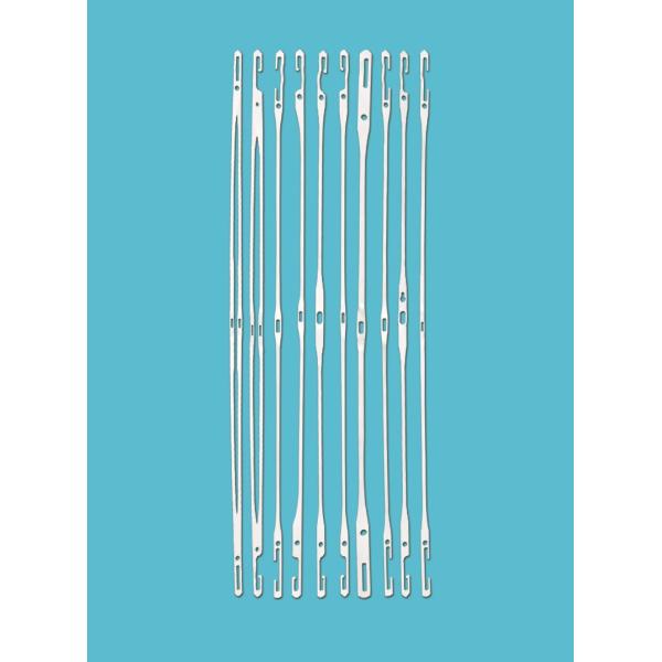 Ss Heddle Wire Picanol Air Jet Loom Spare Parts 5.5x1.2mm Eyelet