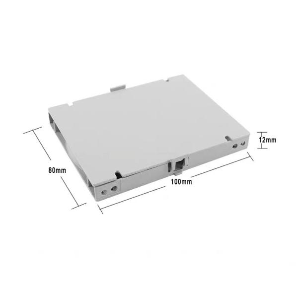 ANSHI 12 núcleos Splice Cassette Tray para painel de patch óptico caixa terminal FTTH4/6/8/12 núcleo pequena caixa de fusão