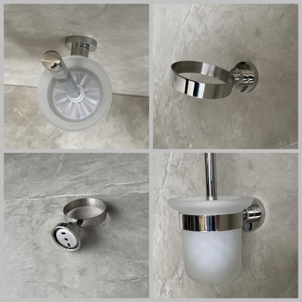 Отполированные щетка и держатель чистки туалета Bathroom фертиг-аппарата Sus304