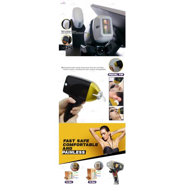 3500W Diode Laser Hair Removal Machine With Triple Wavelength And Smartphone Control Display
