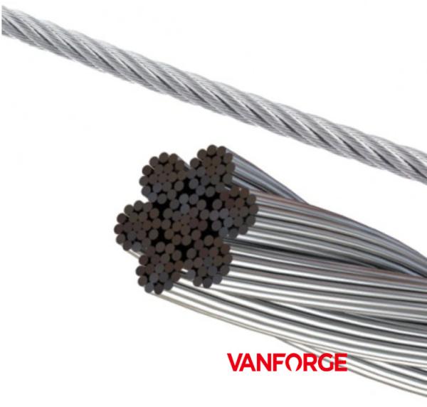 7x19 Construction AISI 316 Stainless Steel Wire Rope For Ship / Offshore Platform