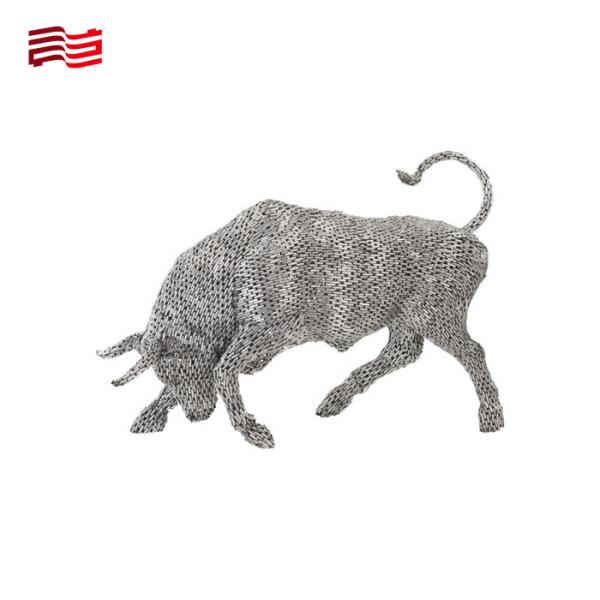 Custom Life-Size Stainless Steel Animal Sculpture with Horse Pipe Statue Decoration