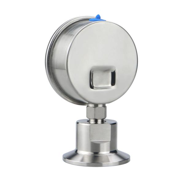 1-100bar Stainless Steel Clamp Type Sanitary Diaphragm Pressure Gauge for Industrial