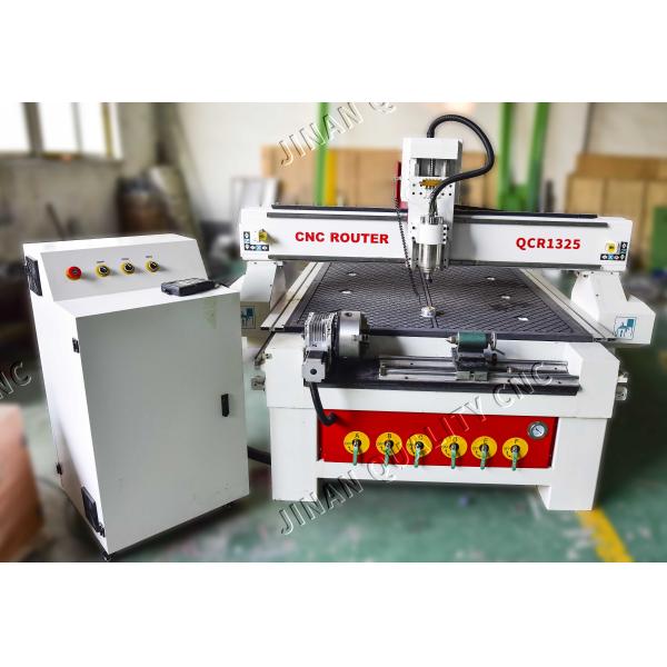 Wood Carving 1325 Cnc Router Machine , Mini Wood Router With 4th Rotary Axis