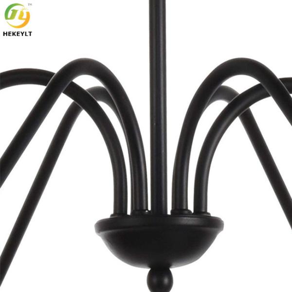 Свет приведенный нордического утюга черный привесной используемый для комнаты прожития ресторана