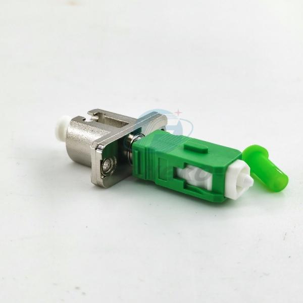 Simplex Simglemode Fiber Optic Adapter LC APC - SC APC FTTH Male Adaptor Optical Metal Coupler