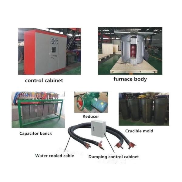 Латунный слиток производящ печь 1200К плавя печи индукции автоматическую опрокидывая