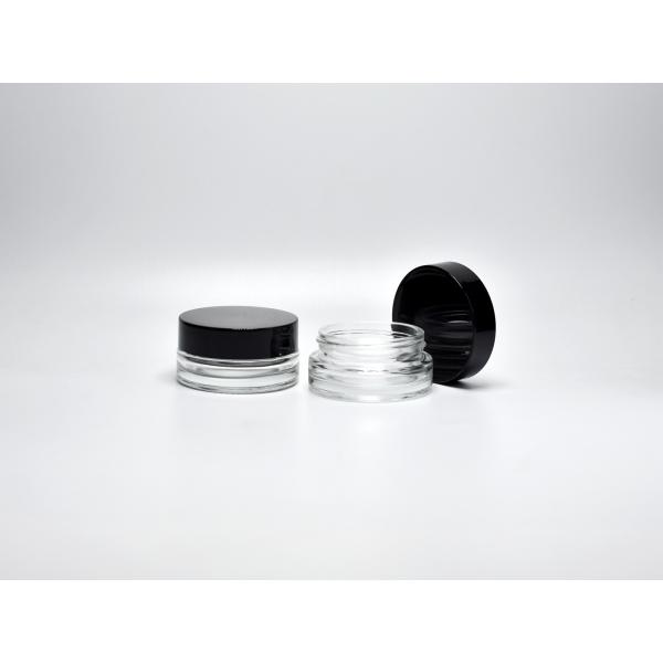 Recyclable Transparent 10ml Flint Glass Jar For Color Cosmetics And Makeup, Primary Glass Skin Care Packaging Supply