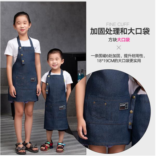 Custom Logo Kids Cooking Apron and Chef Hat Set for Kids Digital Print OEM/ODM Accepted