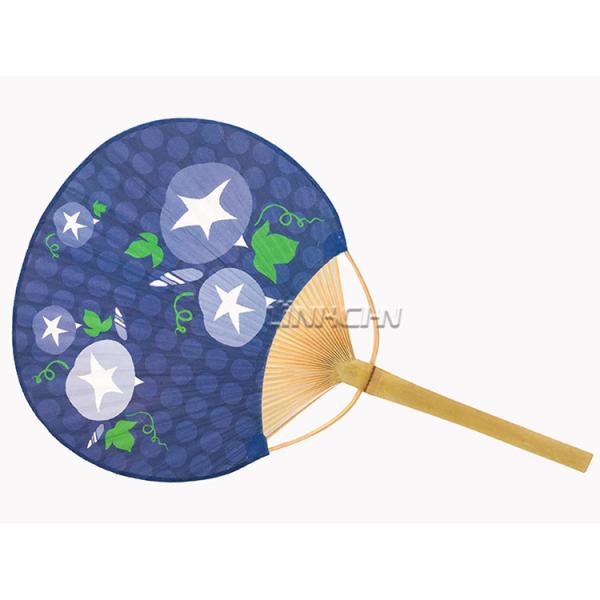 Wholesale Fancy Bamboo Craft Paper Round Hand Fans