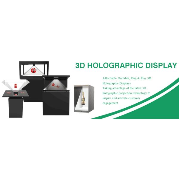 3D голографический пирамидальный проекционный дисплей 270 градусов Рекламный проигрыватель