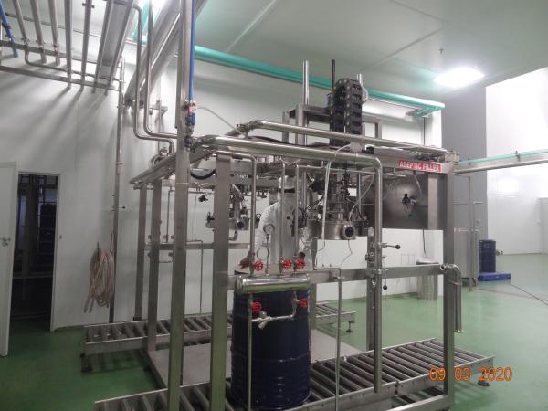 Mango Pulp Aseptic Filler Machine For 220L Aseptic Bag
