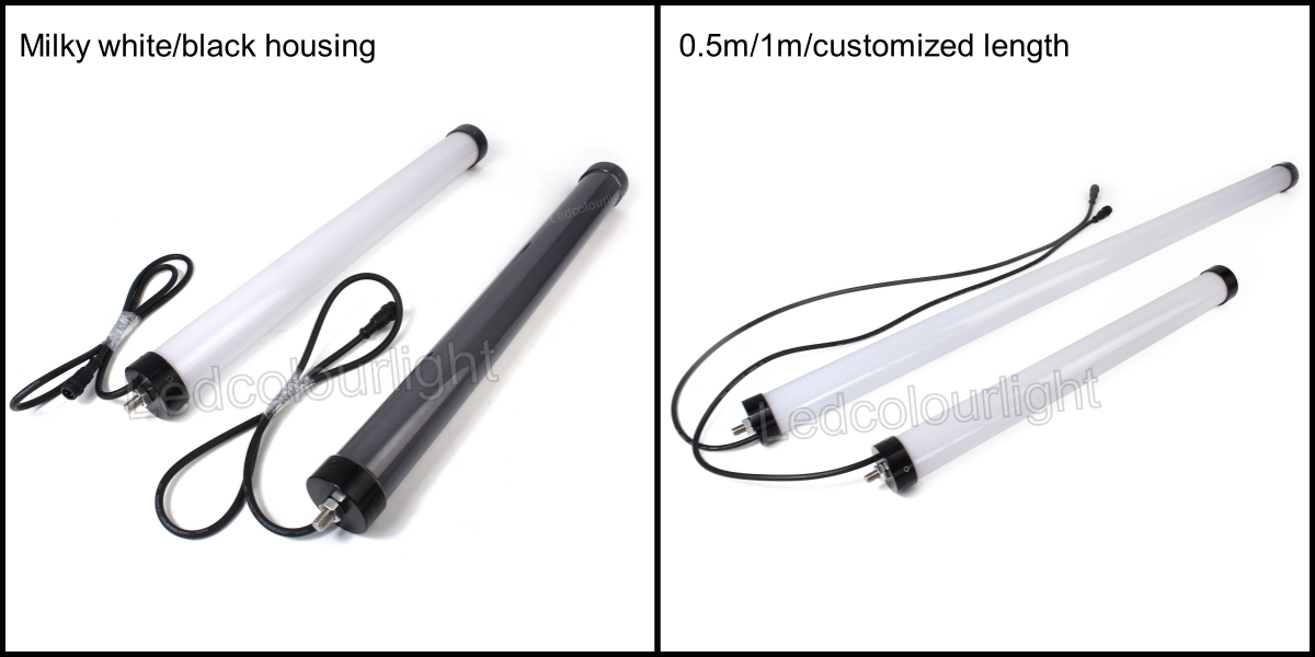 50mm RGB LED 3D Pixel Tube Light with 360-Degree Lighting