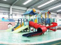Plataforma 21*18*9m dos jogos do parque do Aqua da casa da água com corrediça de água para o divertimento da família